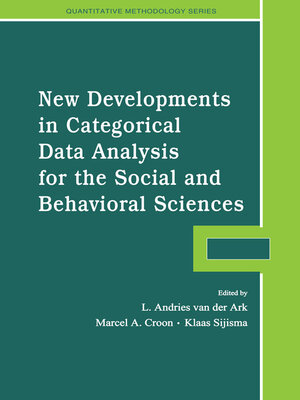 cover image of New Developments in Categorical Data Analysis for the Social and Behavioral Sciences